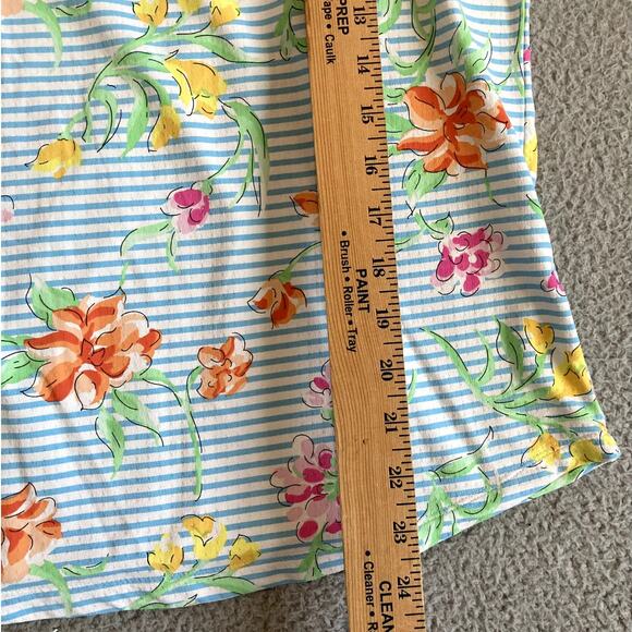 IBKUL Long Sleeve Crewneck Top Striped Floral Womens Medium 50+ Protection Sport - Picture 8 of 14